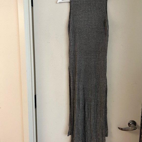 Zara Grey Knit Maxi Tunic NWT - Picture 5 of 7
